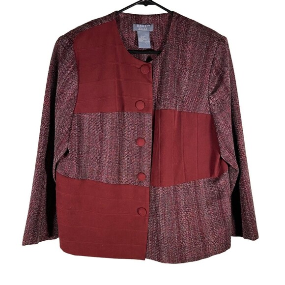 Koret Womens Button Cardigan Sweater Jacket Petite Size 16W Grandma‎ Cottage Y2K - Picture 1 of 7